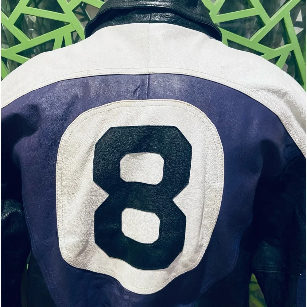 Michael Hoban WHEREMI Classic Vintage Leather “8 Ball” Jacket